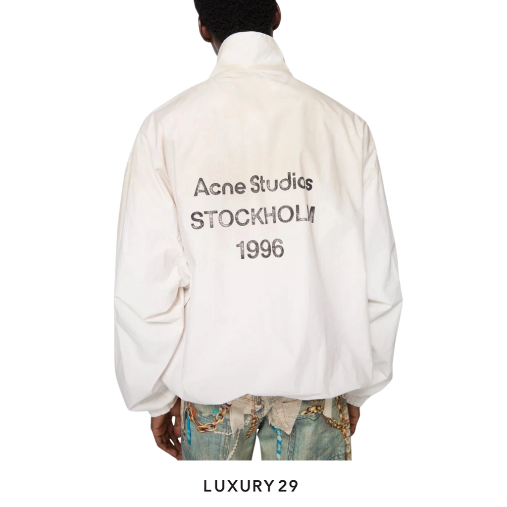 Acne studios Washed logo jacket Dusty white