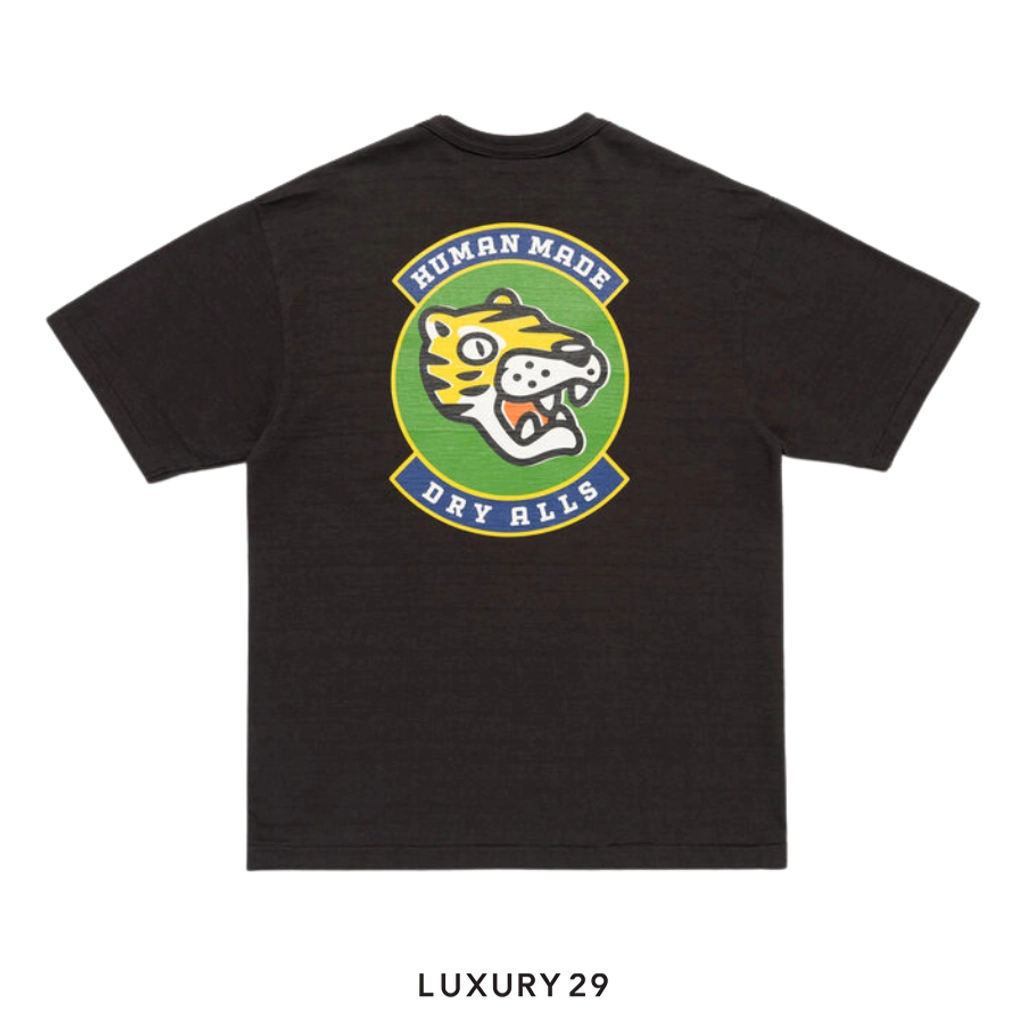 Human Made Dry Alls Tiger Head Graphic T-SHIRT Black